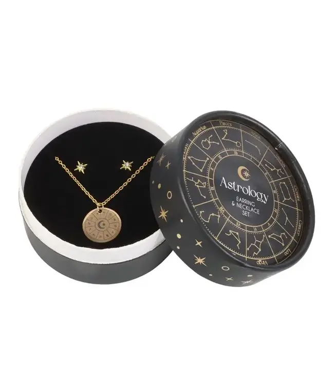 Cosmic Charm: Earring & Necklace Set