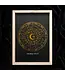 Starry Eyed: Golden Astrology Wheel Print