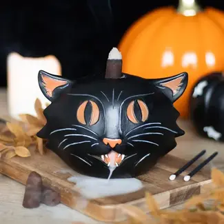 Something Different Spooky Black Cat Incense Burner
