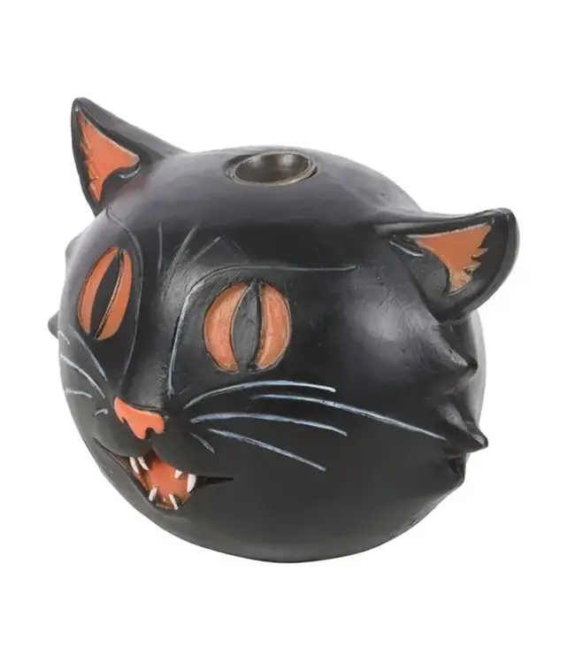 Spooky Smoke: Black Cat Incense Burner