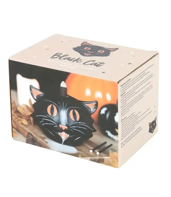 Spooky Smoke: Black Cat Incense Burner