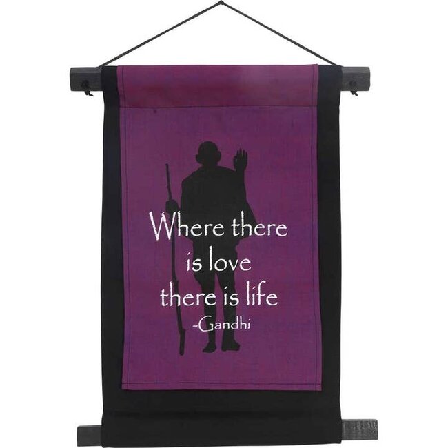 Gandhi’s Wisdom: Cotton Banner Magic
