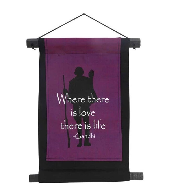 Gandhi’s Wisdom: Cotton Banner Magic