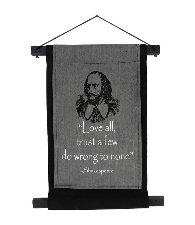 Bard’s Wisdom Banner – "Love All, Trust a Few"