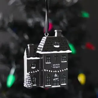 Something Different Haunted Holiday House Resin Christmas Decoration