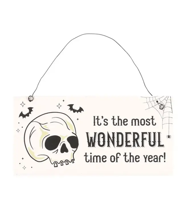 Spook-tacular Time Skull Sign