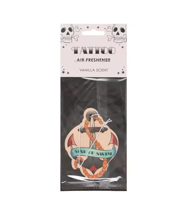 Retro Tattoo Anchor Vanilla Scented Air Freshener