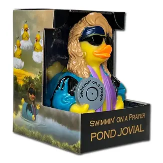 CelebriDucks Pond Jovial - Swimmin' On A Prayer Rubber Duck