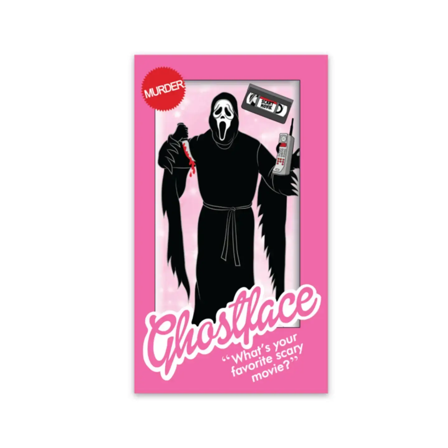 Ghostface x Barbie Halloween Sticker