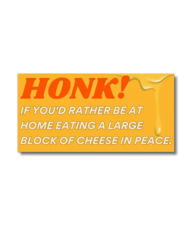 Cheese Lover’s Bumper Sticker