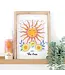 The Sun Celestial Framed Wall Art Print