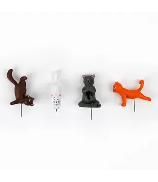 Gift Republic Plant Pot Yoga Cat Markers