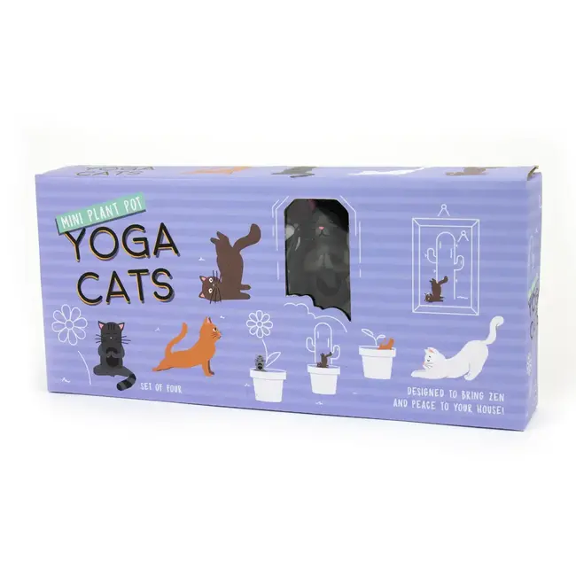 Zen Yoga Cats: Plant Markers