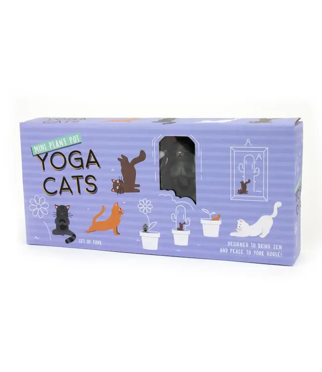 Zen Yoga Cats: Plant Markers