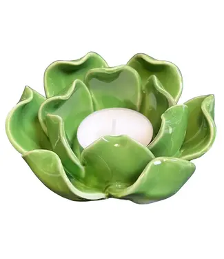 Streamline Forever Floral Green Tea Light Holder