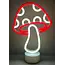 Fungi Fun: Red & White Mushroom Neon Glow