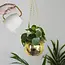 Disco Delight: Gold Hanging Planter