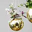 Disco Delight: Gold Hanging Planter