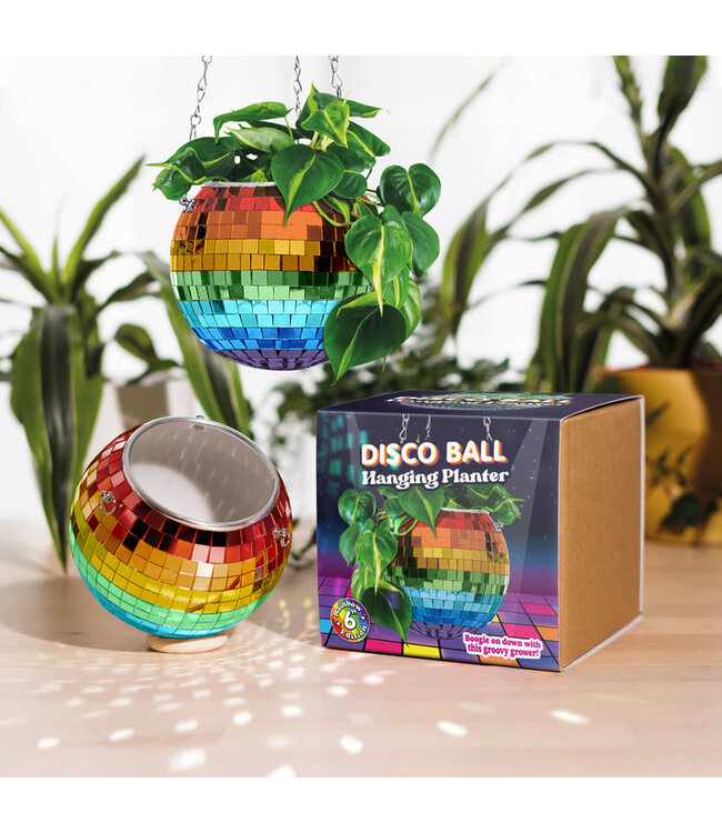 Rainbow Disco Planter: Light Up Your Garden!