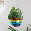 Rainbow Disco Planter: Light Up Your Garden!