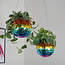 Rainbow Disco Planter: Light Up Your Garden!