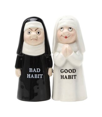 Pacific Giftware Habits Salt & Pepper Shaker Set