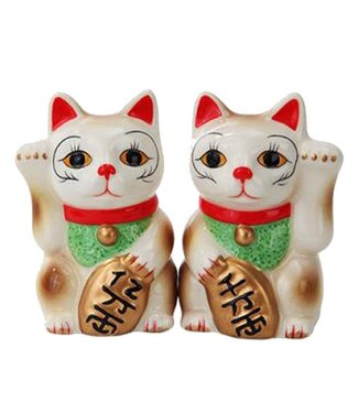 Pacific Giftware Maneki Neko Lucky Cat Salt & Pepper Shaker Set