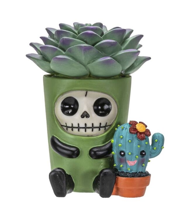 Furrybones Echy: Spooky Succulent Holder