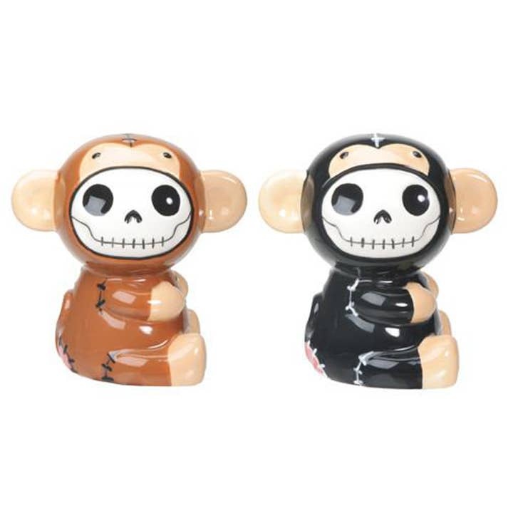 Furrybones Munky Salt & Pepper Shaker Set