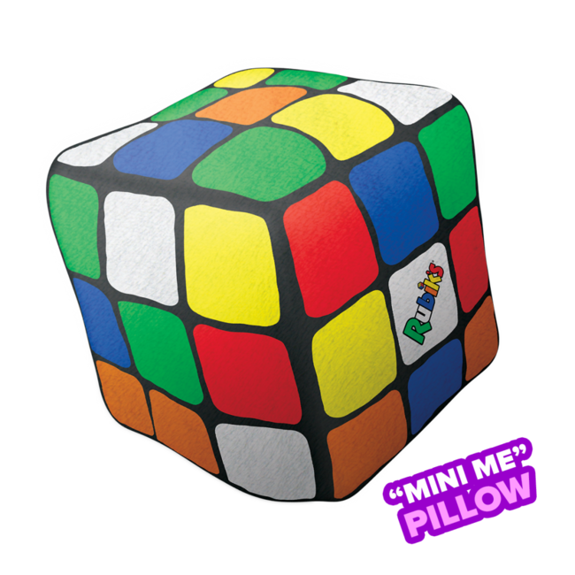 Mini Rubik's® Plush: Squishy Puzzle Fun!