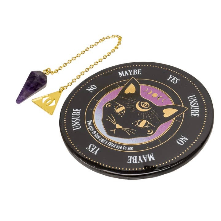 Black Cat Mystic Pendulum Kit