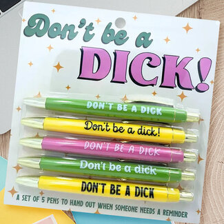 FUN CLUB Don't Be A Dick Pen Set