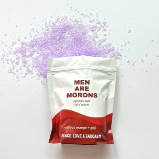 Peace, Love and Sarcasm Men Are Morons Epsom Salt Bath Soak