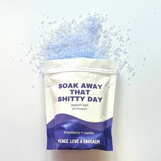 Peace, Love and Sarcasm Soak Away That Shitty Day Bath Soak