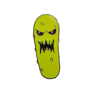 Horrornaments Angry Christmas Pickle Enamel Pin