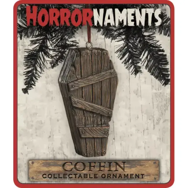 Coffin Ornament - Creepy Creaks Included!