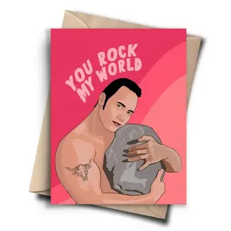 Pop Cult Paper You Rock My World Card