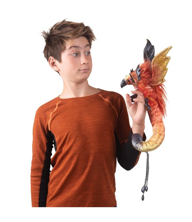 Phoenix Wristlet Puppet - A Fiery Fashion Statement!