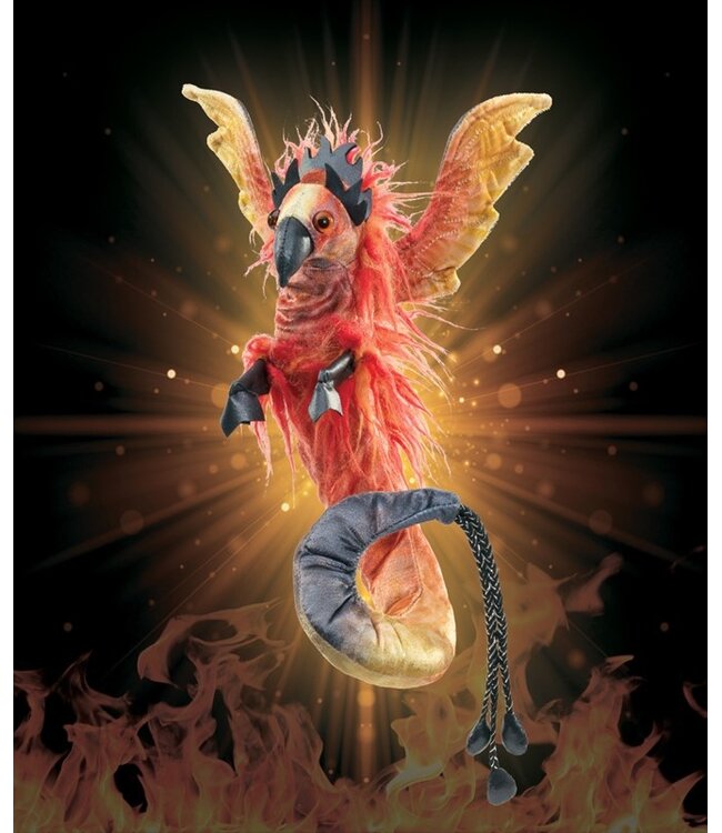 Phoenix Wristlet Puppet - A Fiery Fashion Statement!