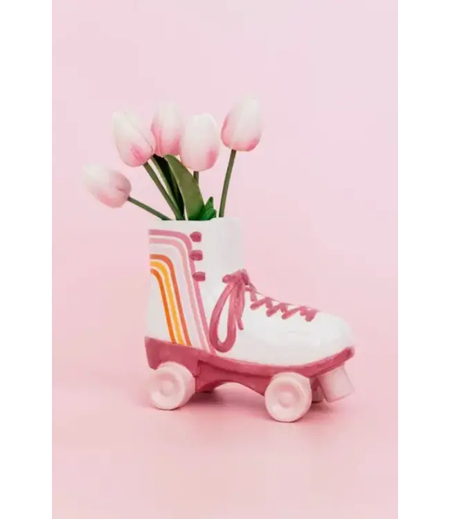 Vase- Roller Skate