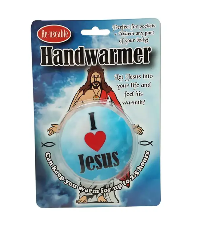 Holy Warmth: ‘I Love Jesus’ Hand Warmer