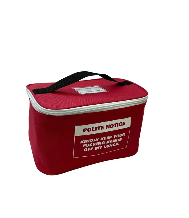 Polite Notice Lunch Bag: Hands Off My Lunch!