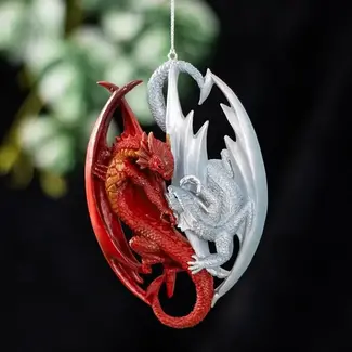 Something Different Fire & Ice Dragon Ornament by Anne Stokes