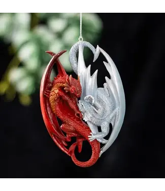 Something Different Fire & Ice Dragon Ornament by Anne Stokes