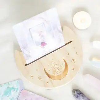 Something Different Crystal Crescent Moon Tarot Stand