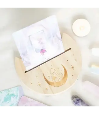 Something Different Crystal Crescent Moon Tarot Stand
