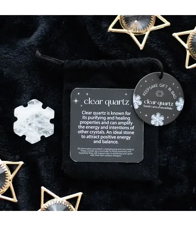 Clear Quartz Crystal Snowflake