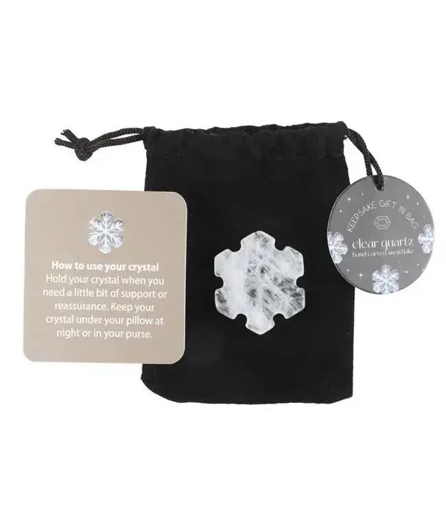 Clear Quartz Crystal Snowflake