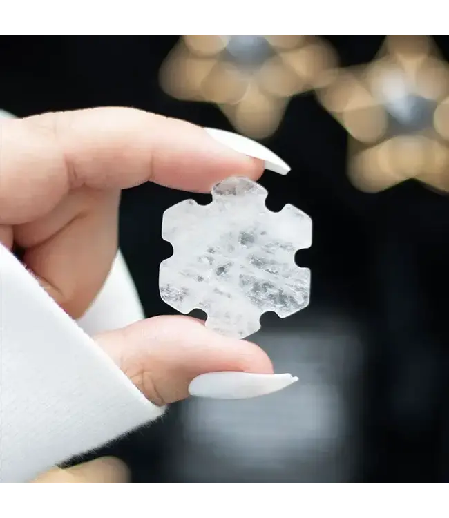 Clear Quartz Crystal Snowflake