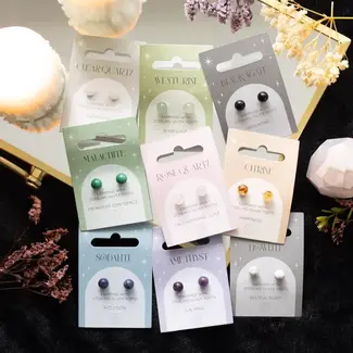 Something Different Semi Precious Crystal Earrings-